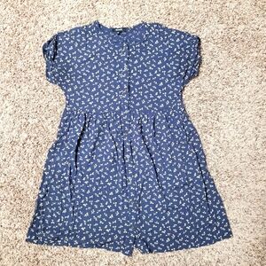 Madewell Above knee Navy Dress with Floral design size XS